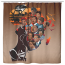 African American Shower Curtains Black Girl For Bathroom