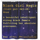 African American Shower Curtains - Black Girl Magic Noun Definition Melaninaire For Bathroom Decor