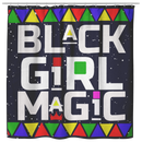 African American Shower Curtains - Black Girl Magic Shower Curtains For Bathroom
