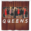 African American Shower Curtains - Black Queen Shower Curtains For Bathroom Decor
