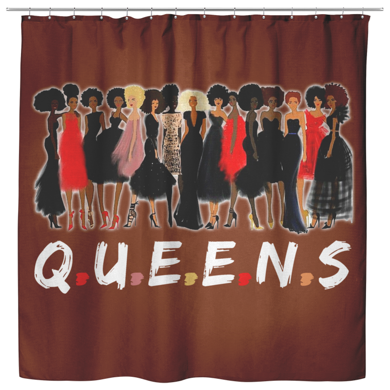 African American Shower Curtains - Black Queen Shower Curtains For Bathroom Decor