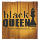 African American Shower Curtains - Black Queen The Most Powerful Piece In The Game For Bathroom Decor