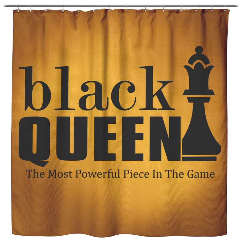 African American Shower Curtains - Black Queen The Most Powerful Piece In The Game For Bathroom Decor