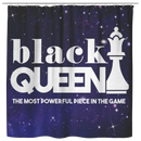 African American Shower Curtains - Black Queen The Most Powerful Piece In The Game Shower Curtains For Bathroom Decor