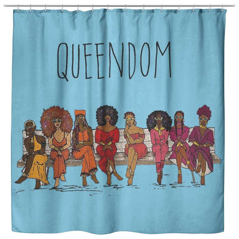 African American Shower Curtains - Black Women Queendom For Bathroom Decor