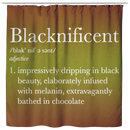 African American Shower Curtains - Blacknificent Impressively Dripping In Black Beauty For Bathroom