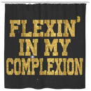 African American Shower Curtains - Flexin's In My Complexion African For Bathroom Decor