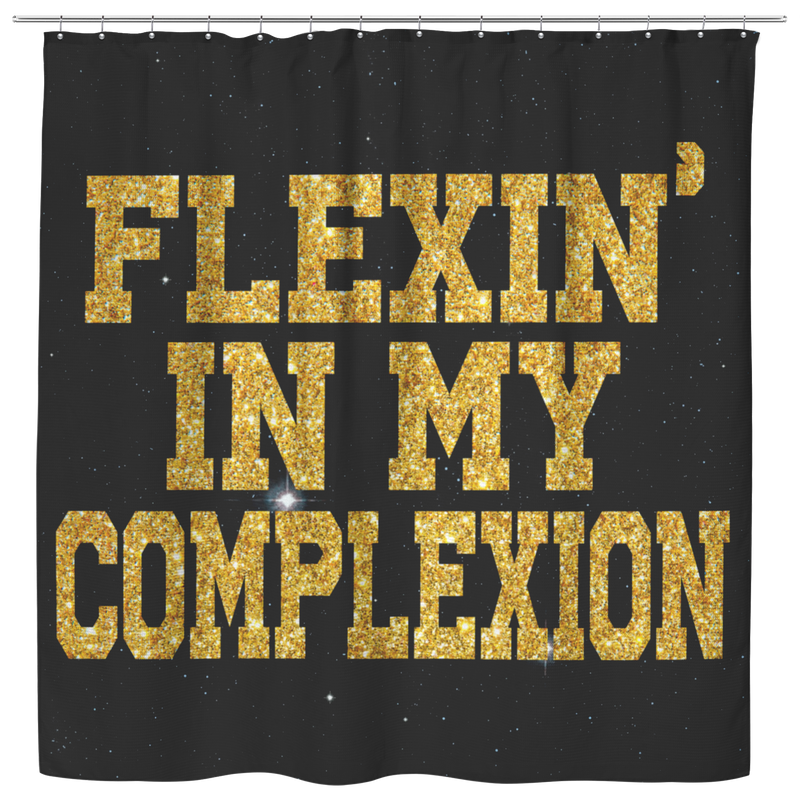 African American Shower Curtains - Flexin's In My Complexion African For Bathroom Decor