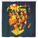 African American Shower Curtains - I Love My Roots Canvas Patriotic Black History Month