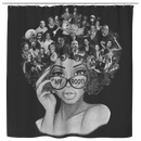 African American Shower Curtains - My Roots Famous People In My Head Proud Black Shower Curtains For Bathroom Decor