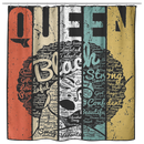African American Shower Curtains - Queen Black Strong Black Queen Bathroom Decor