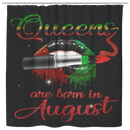 African American Shower Curtains - Queens Are Born In August Shower Curtains For Bathroom Decor