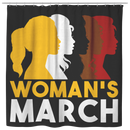 African American Shower Curtains - Woman's March Black History Month Bathroom Decor