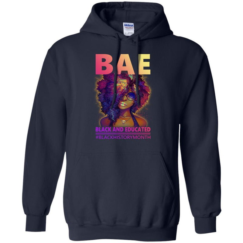 African American T Shirt BAE Black And Educated Black History Month Funny Gift Shirts CustomCat