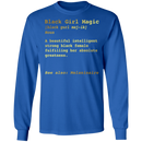 African American T-Shirt Black Girl Magic Noun Definition Melaninaire CustomCat