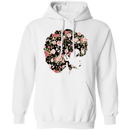 African American T-Shirt Black Girl With Flowers Hair CustomCat