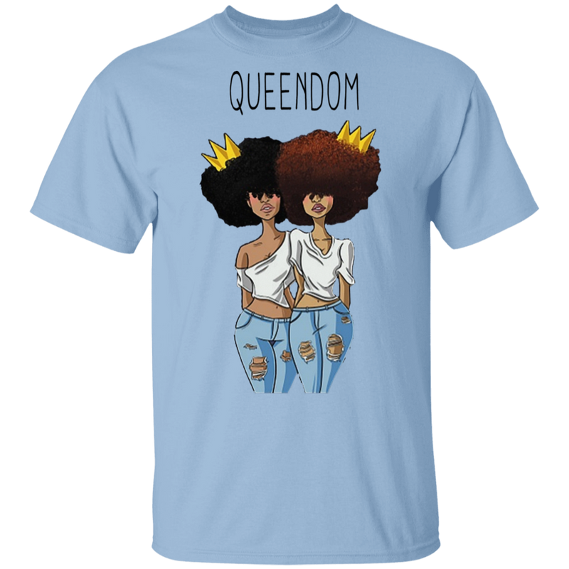 African American T-Shirt Black Women Queendom CustomCat