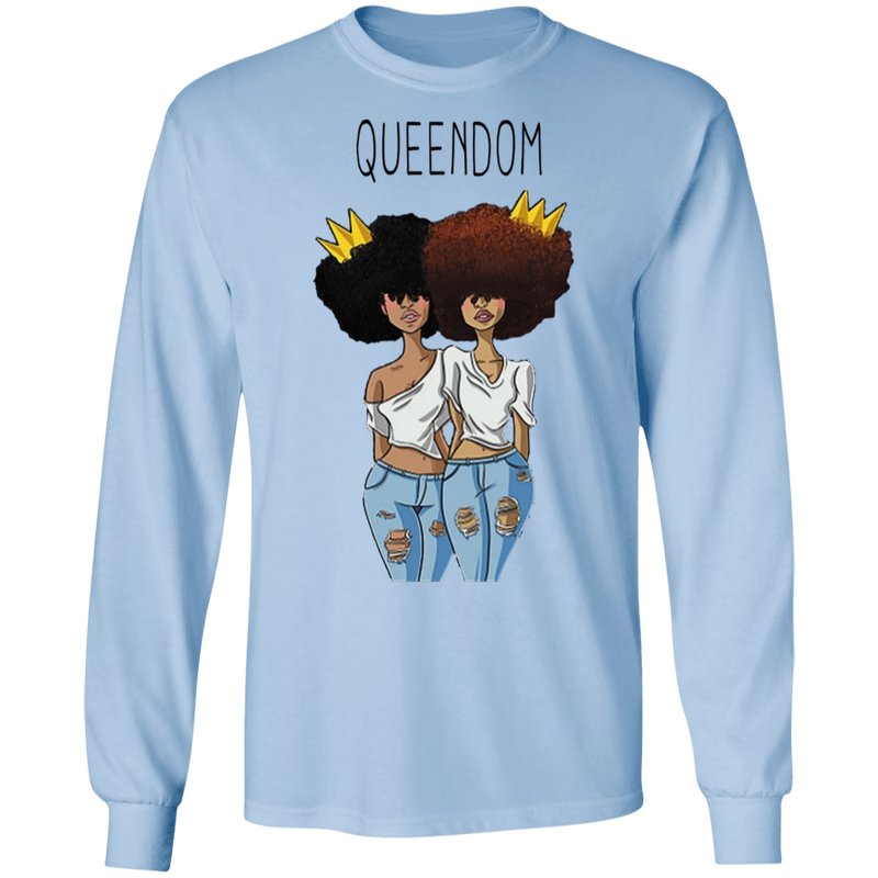 African American T-Shirt Black Women Queendom CustomCat
