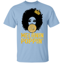 African American T-Shirt Melanin Poppin' Balloons Crown Black History Month Shirt For African Pride CustomCat
