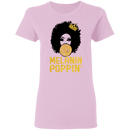 African American T-Shirt Melanin Poppin' Balloons Crown Black History Month Shirt For African Pride CustomCat