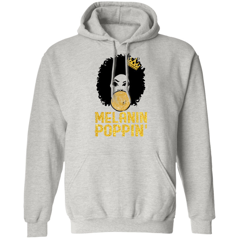 African American T-Shirt Melanin Poppin' Balloons Crown Black History Month Shirt For African Pride CustomCat
