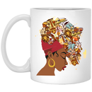 African American Coffee Mug Black Girl With Pride Traditional Ethnic Hair 11oz - 15oz White Mug