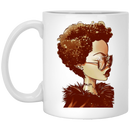 African American Coffee Mug Black Girl Afro Art For Women Girls 11oz - 15oz White Mug