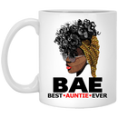African American Coffee Mug Cute Black Women Mug BAE Best Auntie Ever Gift 11oz - 15oz White Mug