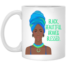 African American Coffee Mug Black Beautiful Brave And Blessed Black History Month 11oz - 15oz White Mug
