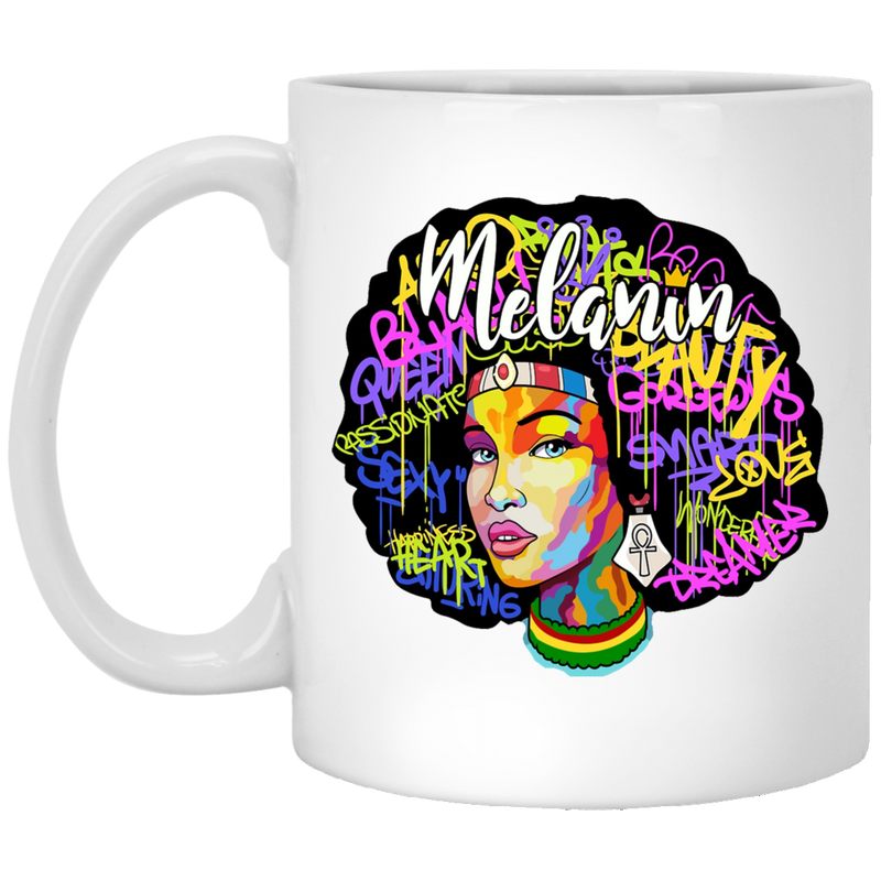 African American Coffee Mug Black Women Melanin Beauty Awesome Smart 11oz - 15oz White Mug