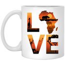 African American Coffee Mug Love Africa 11oz - 15oz Black Mug