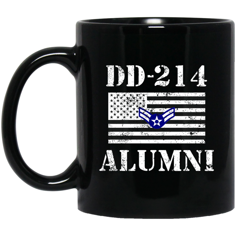 Air Force Coffee Mug DD 214 Alumni - Air Force Airman First Class 11oz - 15oz Black Mug CustomCat