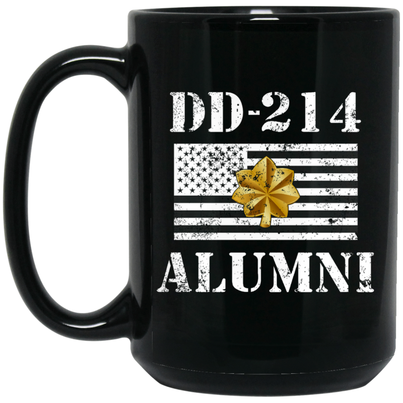 Air Force Coffee Mug DD 214 Alumni - Air Force Major 11oz - 15oz Black Mug