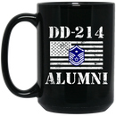 Air Force Coffee Mug DD 214 Alumni - Air Force Master Sergeant 11oz - 15oz Black Mug