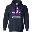 Alzheimer Awareness T Shirt No One Fights Alone Shirts CustomCat