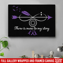 Alzheimer's Awareness Canvas - There Is More To My Story Canvas Wall Art Decor
