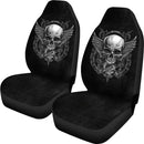 Amazing Badass Skull With Wings Car Seat Covers (Set Of 2)