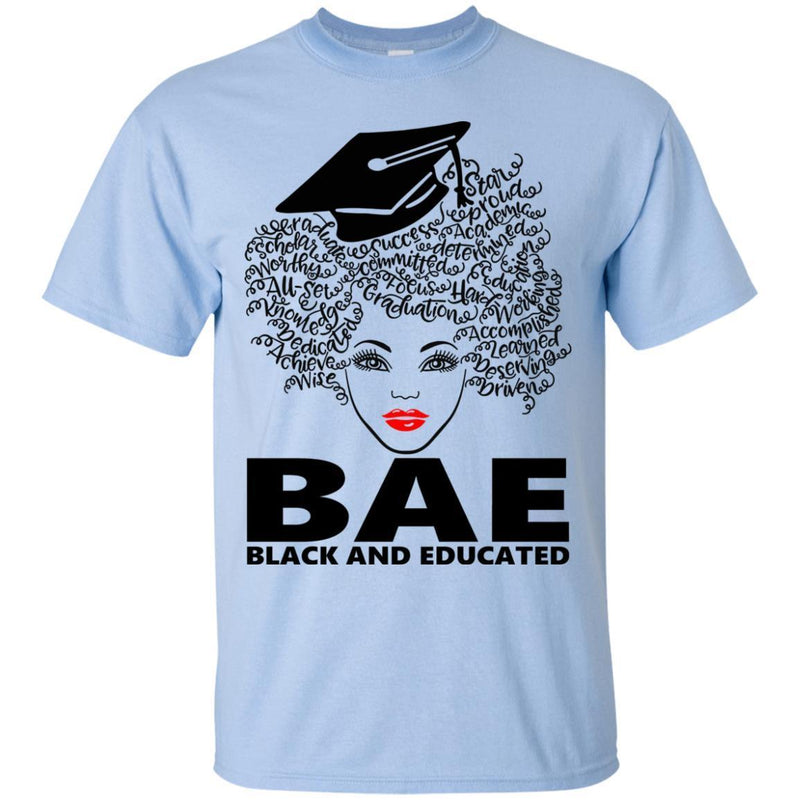 Amazing BAE Black And Educated T-shirt for Melanin Queens Black Girls CustomCat