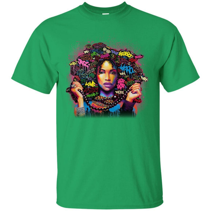 Amazing Melanin Queen Black Girl T-shirts CustomCat