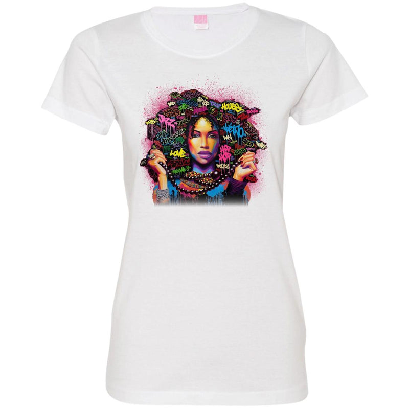 Amazing Melanin Queen Black Girl T-shirts CustomCat