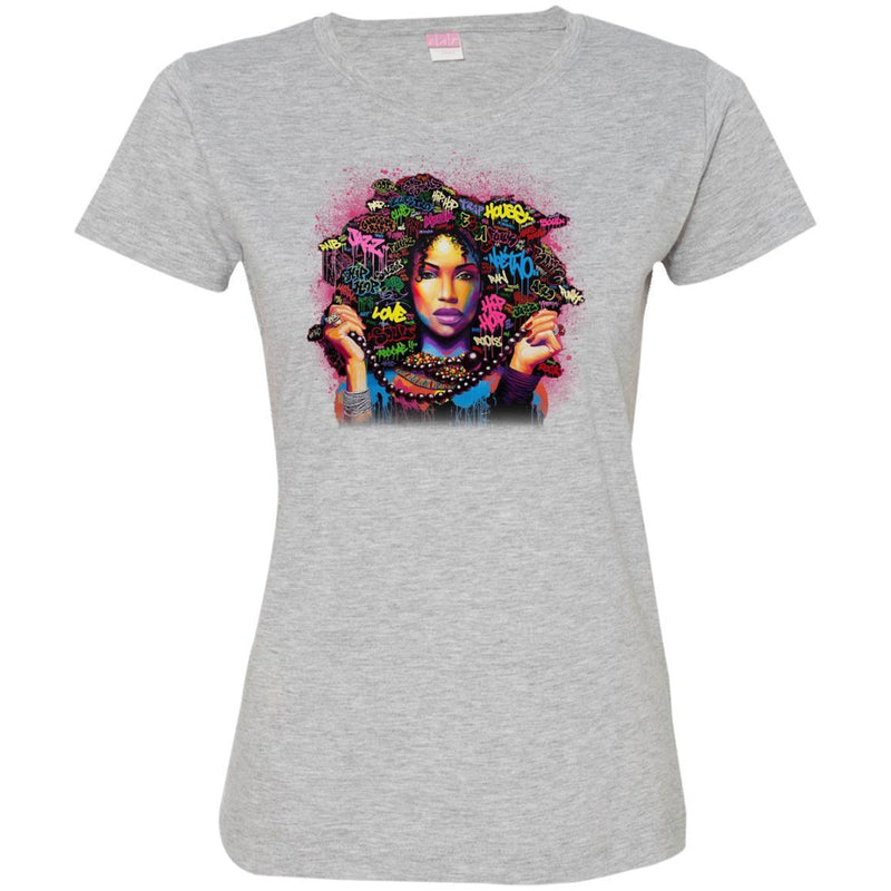 Amazing Melanin Queen Black Girl T-shirts CustomCat