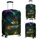 Amazing Neon Light Cat Luggage Cover interestprint