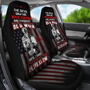Amazing Skull Gun With The Cross Behind His Back Car Seat Covers (Set Of 2)