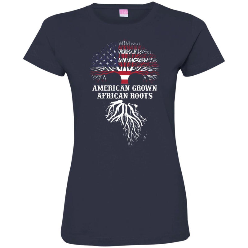 American Grown African Roots T-shirts for Black Queens CustomCat