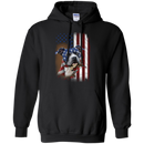 American Staffordshire Terrier American Flag Dogs T-shirt CustomCat