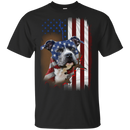 American staffordshire terrier-usa flag CustomCat
