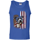 American staffordshire terrier-usa flag CustomCat