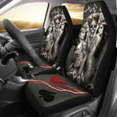 Antique Skull King And Queen Playing Card - Amazing Car Seat Covers (Set Of 2)
