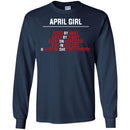 April Girl Hated By Many Loved By Plenty Heart On Her Sleeve Fire In Her Soul Birthday Girls Shirts CustomCat