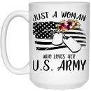 Army Veteran Coffee Mug Dad The Army Veteran The Myth The Legend 11oz - 15oz White Mug CustomCat